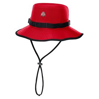 Men's Nike Scarlet Ohio State Buckeyes 2025 Sideline Apex Boonie Bucket Hat