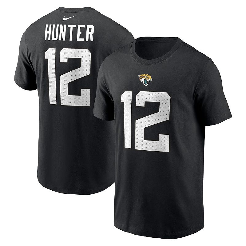 Men's Nike Travis Hunter Black Jacksonville Jaguars 2025 NFL Draft First Round Pick Player Name & Number T-Shirt, Size: Large