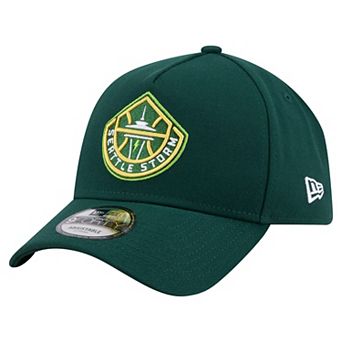 Men's New Era Green Seattle Storm Core Logo A-Frame 9FORTY Adjustable Hat