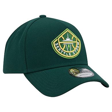 Men's New Era Green Seattle Storm Core Logo A-Frame 9FORTY Adjustable Hat