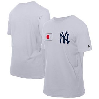 Men's New Era White New York Yankees Japanese Flag T-Shirt