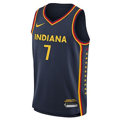 Youth Nike Aliyah Boston Navy Indiana Fever Explorer Swingman Jersey