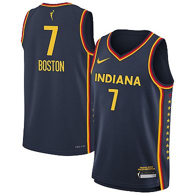 Youth Nike Aliyah Boston Navy Indiana Fever Explorer Swingman Jersey