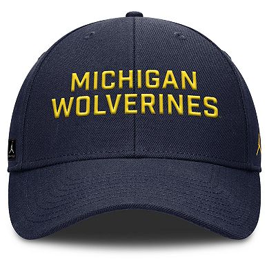 Men's Nike Navy Michigan Wolverines Rise Practice Adjustable Hat