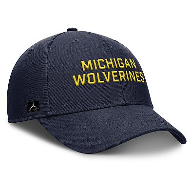 Men's Nike Navy Michigan Wolverines Rise Practice Adjustable Hat