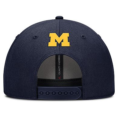 Men's Nike Navy Michigan Wolverines Rise Practice Adjustable Hat