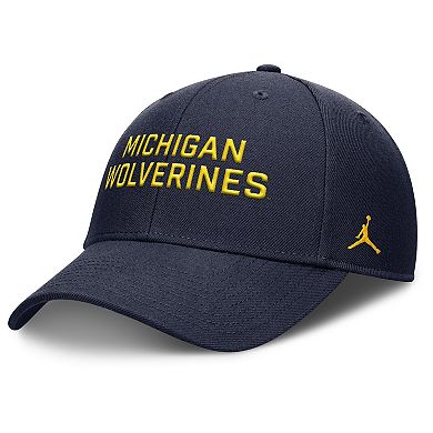 Men's Nike Navy Michigan Wolverines Rise Practice Adjustable Hat