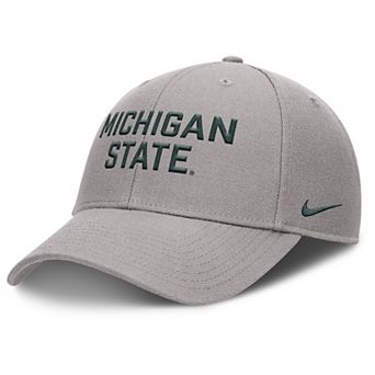 Men's Nike Gray Michigan State Spartans Rise Practice Adjustable Hat
