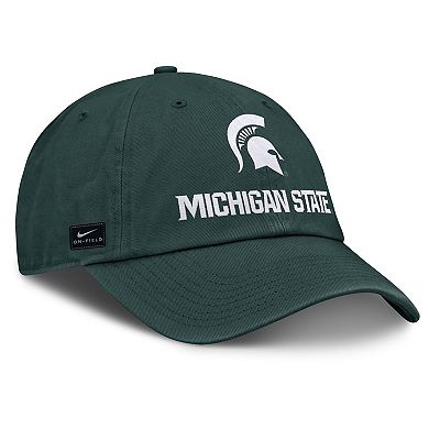 Men's Nike Green Michigan State Spartans 2025 Sideline Club Adjustable Hat