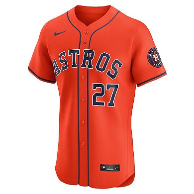 Men's Nike Jose Altuve Orange Houston Astros Alternate Elite Player Jersey