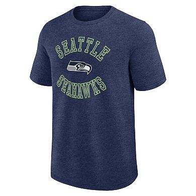 Men's Logo Athletic College Navy Seattle Seahawks Success T-Shirt