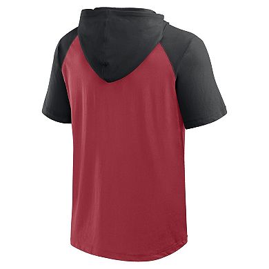 Men's Logo Athletic Cardinal Arizona Cardinals Prime Hoodie T-Shirt