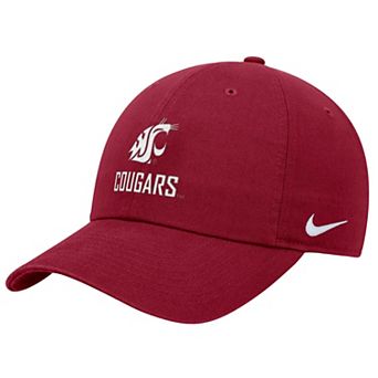 Men's Nike Crimson Washington State Cougars 2025 On-Field Club Adjustable Hat