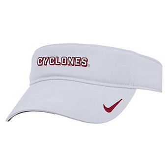 Men's Nike White Iowa State Cyclones 2025 On-Field Ace Performance Adjustable Visor