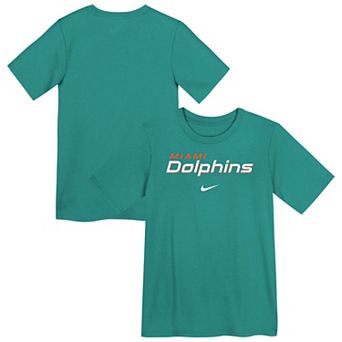 Preschool Nike Aqua Miami Dolphins Wordmark T-Shirt