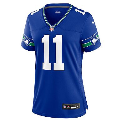 Women's Nike Jaxon Smith-Njigba Royal Seattle Seahawks Throwback Player Game Jersey