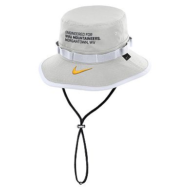 Men's Nike Gray West Virginia Mountaineers 2025 Sideline Apex Boonie Bucket Hat