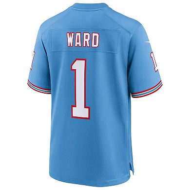 Men's Nike Cameron Ward Light Blue Tennessee Titans 2025 NFL Draft First Round Pick 2nd Alternate Game Jersey