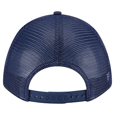 Men's New Era Light Blue/Navy Miami Marlins 2-Tone Color Pack 9FORTY Adjustable Trucker Hat