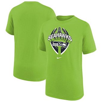 Youth Nike Neon Green Seattle Seahawks Icon Legend T-Shirt