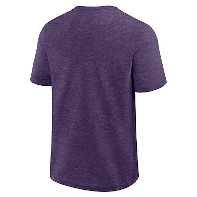 Men's Logo Athletic Heather Purple Baltimore Ravens Success T-Shirt