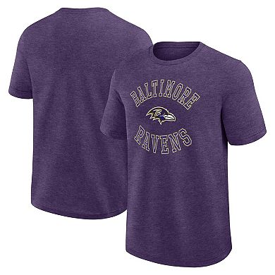 Men's Logo Athletic Heather Purple Baltimore Ravens Success T-Shirt
