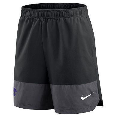 Men's Nike Black Kansas State Wildcats 2025 Sideline Performance Shorts