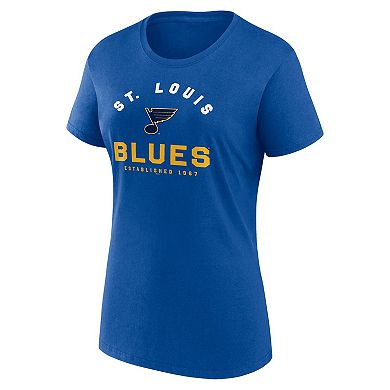 Women's Logo Athletic Blue St. Louis Blues Unrivaled T-Shirt