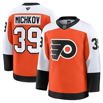 Men's Fanatics Matvei Michkov Orange Philadelphia Flyers Home Premium Jersey