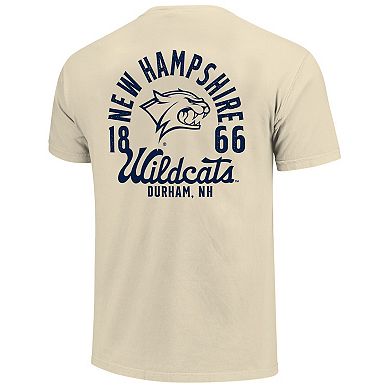 Men's Cream New Hampshire Wildcats Comfort Colors Mascot Overlay T-Shirt
