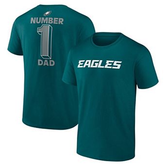 Men's Midnight Green Philadelphia Eagles Dad Jersey T-Shirt