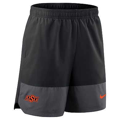 Men's Nike Black Oklahoma State Cowboys 2025 Sideline Performance Shorts