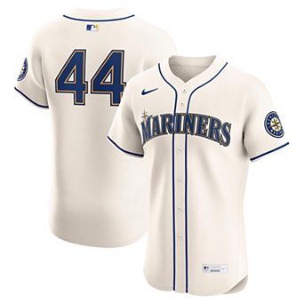 Men's Nike Julio Rodríguez Cream Seattle Mariners Alternate 2 Elite Player Jersey