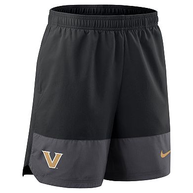 Men's Nike Black Vanderbilt Commodores 2025 Sideline Performance Shorts
