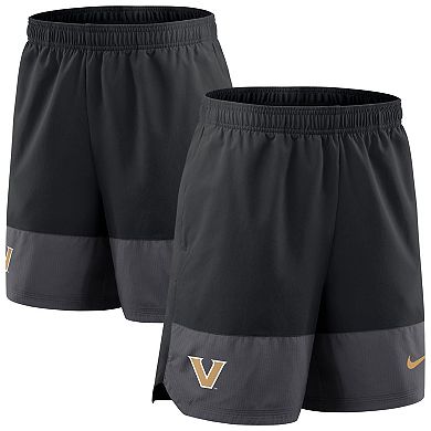 Men's Nike Black Vanderbilt Commodores 2025 Sideline Performance Shorts