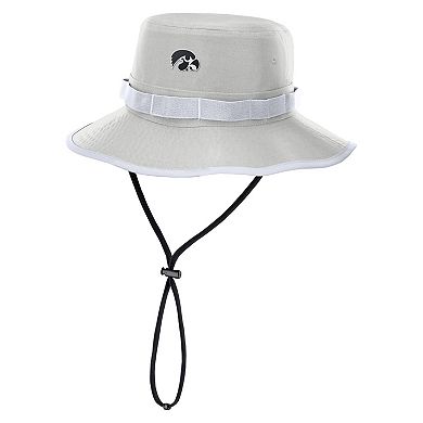 Men's Nike Gray Iowa Hawkeyes 2025 Sideline Apex Boonie Performance Bucket Hat