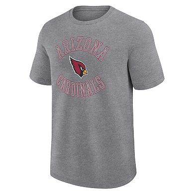 Men's Logo Athletic Heather Gray Arizona Cardinals Success T-Shirt