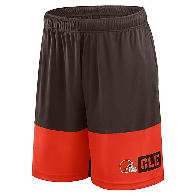 Men's Logo Athletic Brown Cleveland Browns Best of the Best Shorts