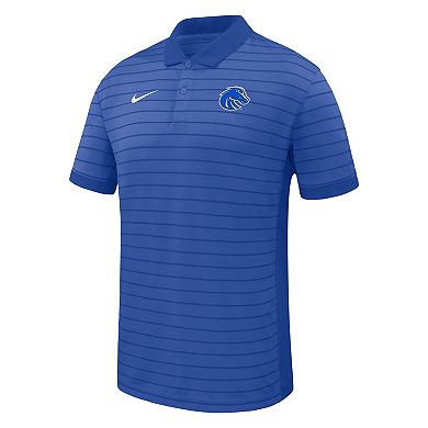 Men's Nike Royal Boise State Broncos 2025 Early Season Coaches Sideline Victory Stripe Performance Polo