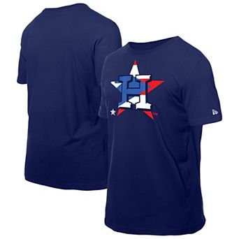 Men's New Era Navy Houston Astros Puerto Rican Flag Logo T-Shirt