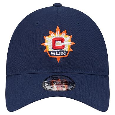 Unisex New Era Navy Connecticut Sun Core Alt Logo 9TWENTY Adjustable Hat