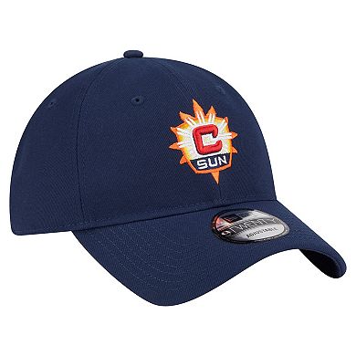 Unisex New Era Navy Connecticut Sun Core Alt Logo 9TWENTY Adjustable Hat