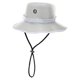 Men's Nike Gray Florida State Seminoles 2025 Sideline Apex Boonie Bucket Hat