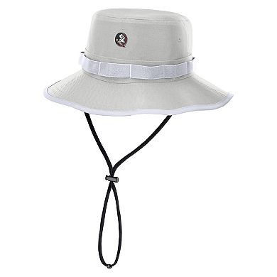 Men's Nike Gray Florida State Seminoles 2025 Sideline Apex Boonie Performance Bucket Hat