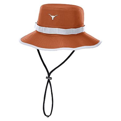 Men's Nike Burnt Orange Texas Longhorns 2025 Sideline Apex Boonie Performance Bucket Hat