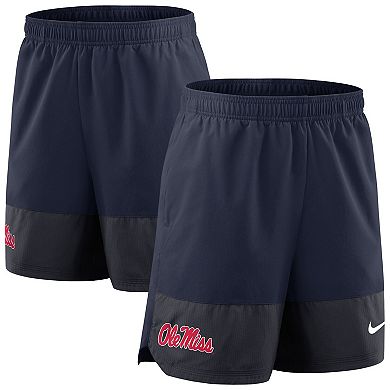 Men's Nike Navy Ole Miss Rebels 2025 Sideline Performance Shorts