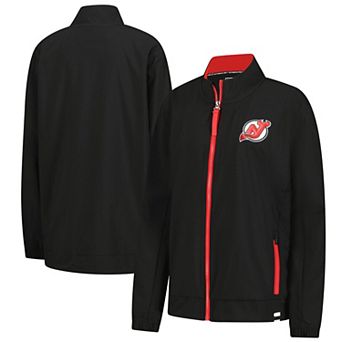 Women's Fanatics Black New Jersey Devils Authentic Pro Rink Coaches Full-Zip Jacket