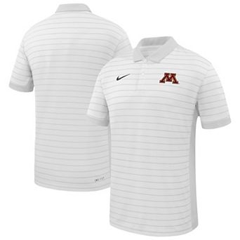 Men's Nike White Minnesota Golden Gophers 2025 Early Season Coaches Sideline Victory Stripe Performance Polo
