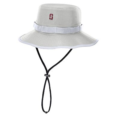 Men's Nike Gray Stanford Cardinal 2025 Sideline Apex Boonie Performance Bucket Hat