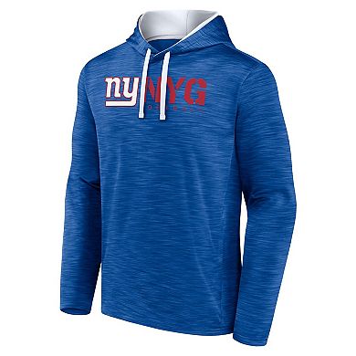 Men's Logo Athletic Royal New York Giants Head Start Pullover Hoodie